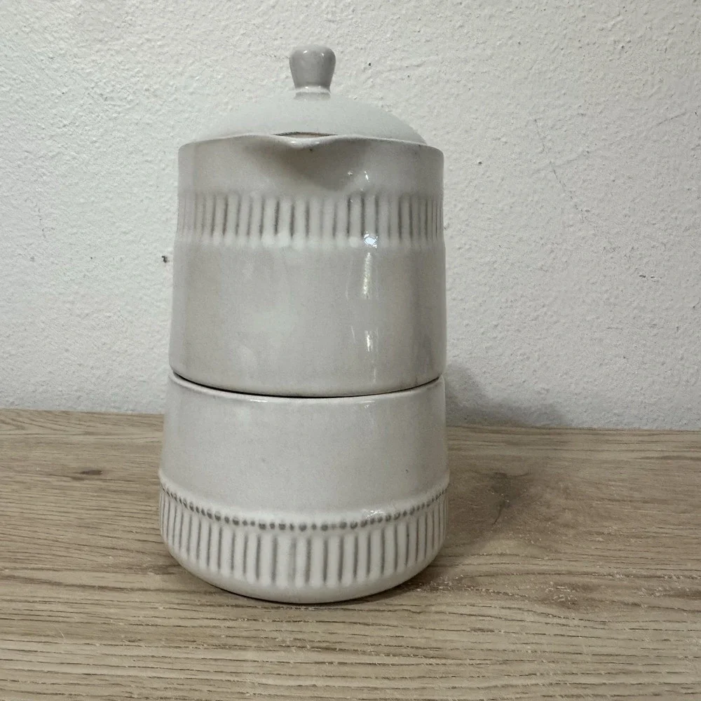Hearth‎ & Hand Magnolia Stoneware Coffee Pot & Mug Set Joanna Gaines Tea Pot Cup